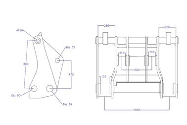 CAT 980H Hyd Quick Hitch image 12